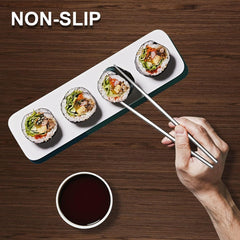 new 5 Pairs Premium Stainless Steel Metal Chopsticks, Reusable Silver 07FC0E-D4 - KOEEK