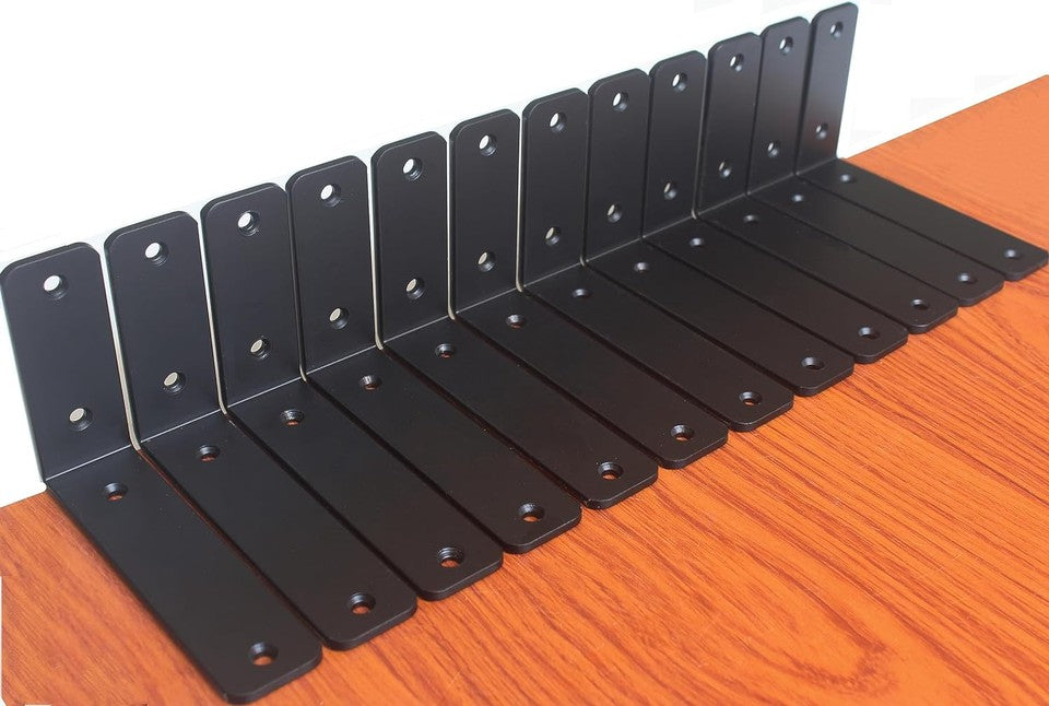 new 4 Pack - L 6" x H 4" x W1.5", 5mm Thick 6''x4'', Black 07FC0E-D4 - KOEEK