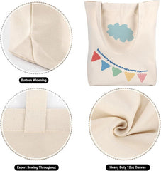 new Segarty Large Canvas Tote 25.6"x19.6"x7.9&quot;_2pcs, Beige(14oz) SEGARTY - KOEEK