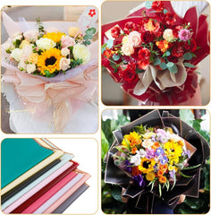 new FUSHENMU 20 Sheets Flower Wrapping Paper Bouquet Mixed Color FUSHENMU - KOEEK