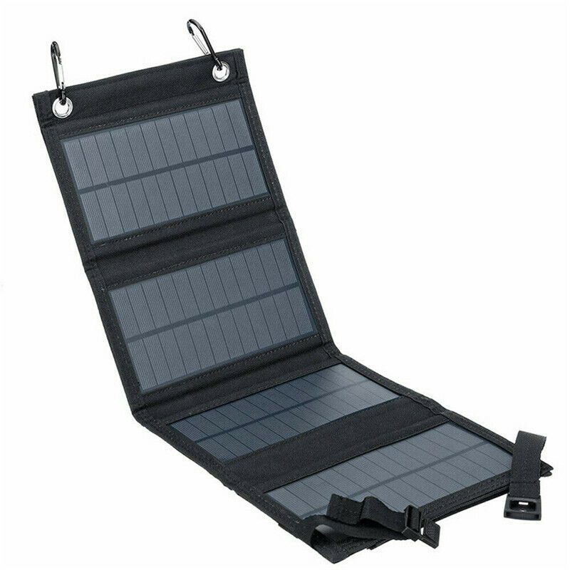 ny Bærbar 100W USB Folde Solpanel Oplader Solar Power Bank til mobiltelefon USA