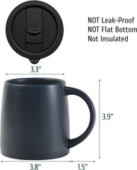 new Classic Mug, 14 oz Large Coffee Mug with Handle, 1 Pack, Sliding Lid: Red 07FC0E-D4 - KOEEK