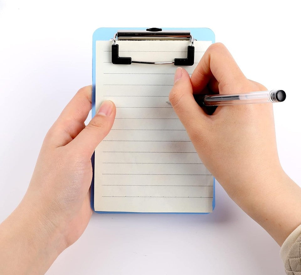 new 2 Pcs Mini Clipboard, Small Clipboards, 4" x 6" Clip Board Notepads Blue 07FC0E-D4 - KOEEK