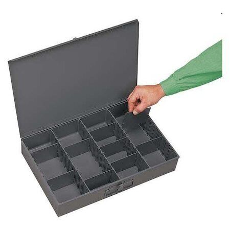 new Durham Mfg 119-95-D936 Gray Compartment Box, 12 In D, 18 In W, 3 In H koeek - KOEEK