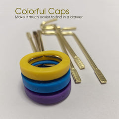 new Interior Bedroom & Bathroom Door Emergency Keys Compatible with Kwikset Gold 07FC0E-D4 - KOEEK