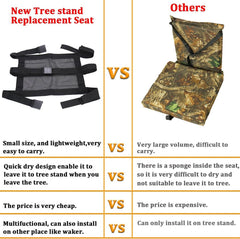 new Tree Stand Seat Replacement for Hunting, Lightweight Mesh Seat... 07FC0E-D4 - KOEEK