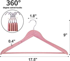 new ELONG HOME Cedar Hangers, 12 Pack Sturdy Wooden Hangers with 12 pack, Nature ELONG HOME - KOEEK