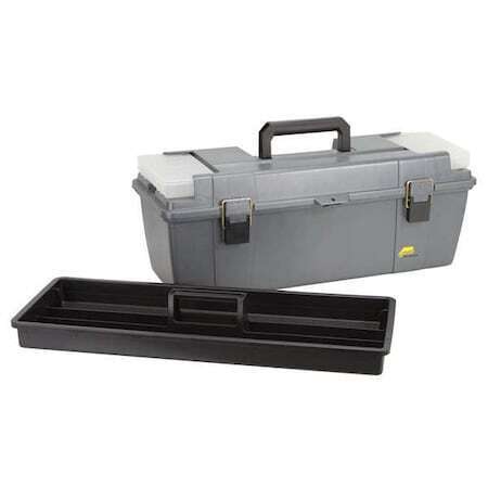 new Plano 682-007 Grab N Go Tool Box, Plastic, Gray, 26 In W X 10 In D X 11 In H