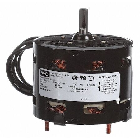 ny Fasco D107 Hvac 3.3 In Motor,1/115 Hk,208-240V,Ccw