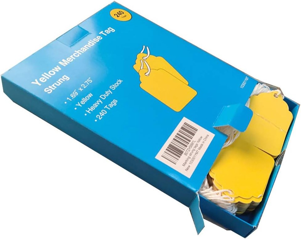 new Brothersbox Yellow 240pcs - 1.69" x 2.75", - Matte Surface BROTHERSBOX - KOEEK