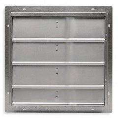 ny Dayton 53Dr20 20 In Backdraft Damper Wall Shutter, 22-1/2 In X 22-1/2 In