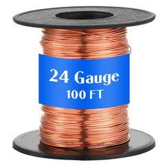 new Therwen 100ft 24 Gauge Copper Wire for Gardening, 100ft, as pictures show THERWEN - KOEEK