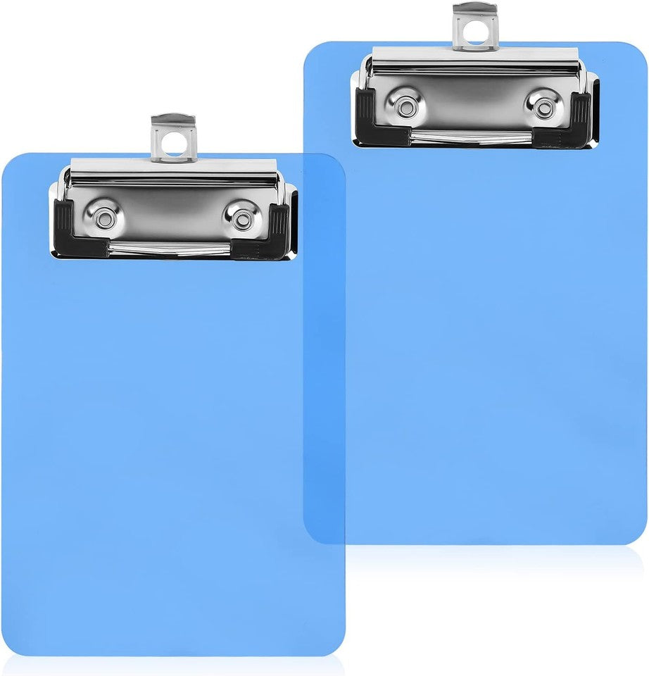 new 2 Pcs Mini Clipboard, Small Clipboards, 4" x 6" Clip Board Notepads Blue 07FC0E-D4 - KOEEK
