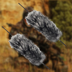 used SOPOGER Archery Bow String Silencers - 2 Pair Otter Hide & black SOPOGER - KOEEK