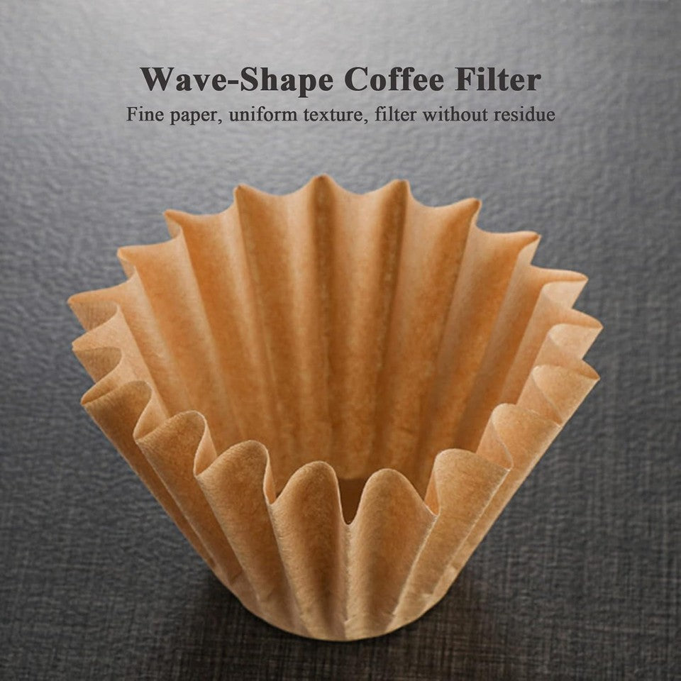 new 2-5 Cup Coffee Filters, Pack of 100 Unbleached Filters 5 W02, Brown 07FC0E-D4 - KOEEK