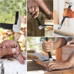 new 3 Piece Pry Bar Set, 10" Nail Puller Cats Paw Bar, 9" and 15" Nail... 07FC0E-D4 - KOEEK
