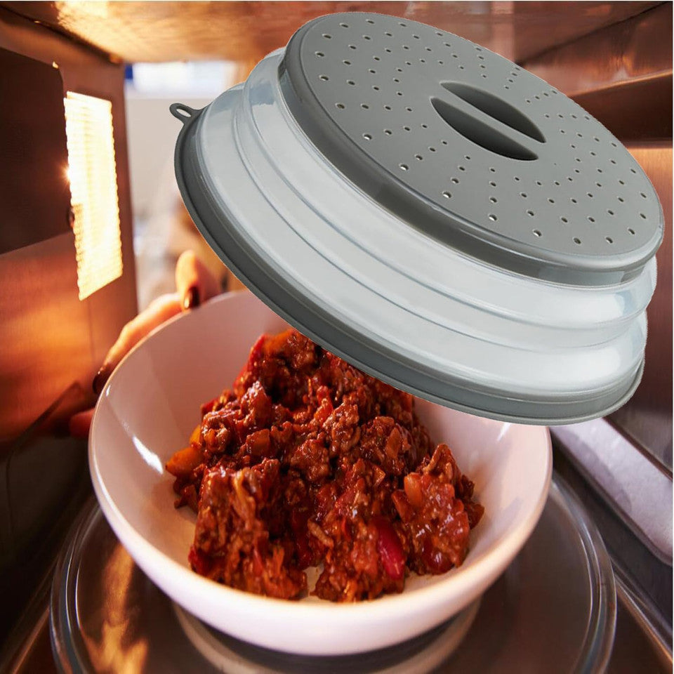 new Microwave Splatter Cover Vented for Food, Guard & 2 PACK, Grey*2 07FC0E-D4 - KOEEK