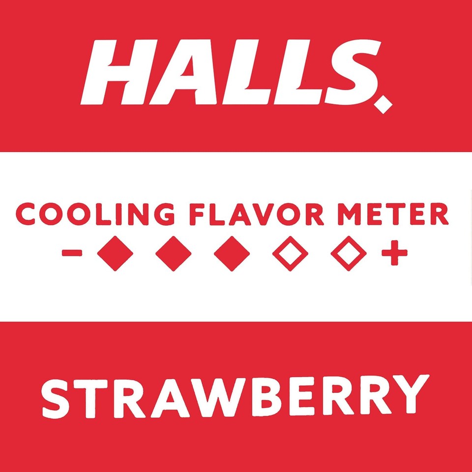 new HALLS Relief Strawberry Cough Drops, Economy Pack, 80 80 Count (Pack of 1) HALLS - KOEEK