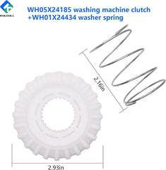 new WH05X24185 Washing Machine Clutch + WH01X24434 Washer Spring White+Silver 07FC0E-D4 - KOEEK