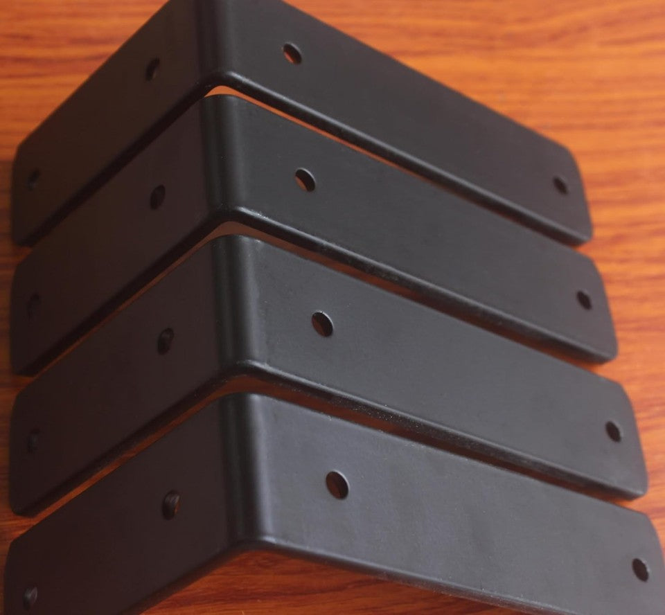 new 4 Pack - L 6" x H 4" x W1.5", 5mm Thick 6''x4'', Black 07FC0E-D4 - KOEEK