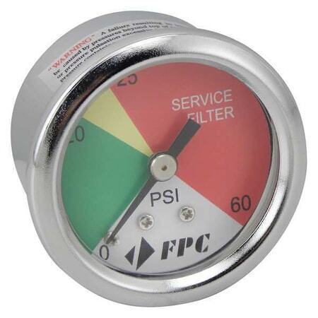 Baldwin Filters Pg1326 Pressure Gauge, 0-60 Psi, 1-inch Dial BALDWIN FILTERS - KOEEK