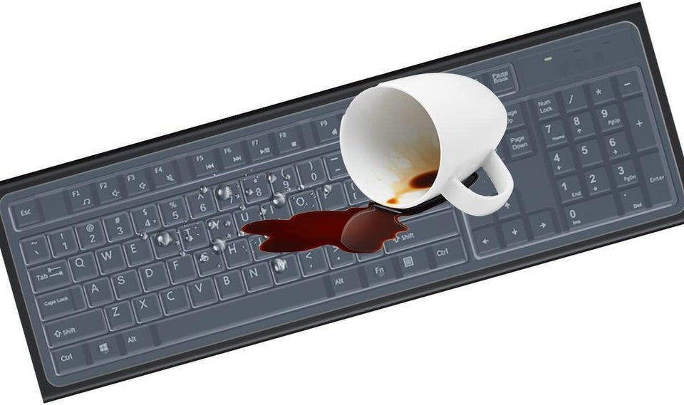 new (2 Pack) Universal Clear Anti-Dust Keyboard Skin Protector Cover for 07FC0E-D4 - KOEEK