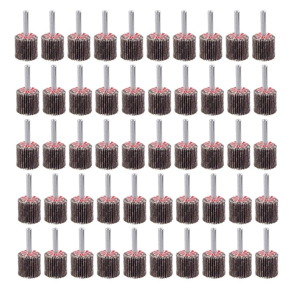new 50 Pack Abrasive Flap Wheel Sande,1" x 1" x Shank Mounted Flap... 07FC0E-D4 - KOEEK