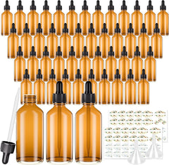 new CycleMore 1oz Amber Glass Dropper Bottles 48 Pack 1 Oz-48 Pack, CYCLEMORE - KOEEK