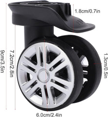 new 1 Pair Luggage Suitcase Wheels, Trunk Wheel Spare Part defult 07FC0E-D4 - KOEEK