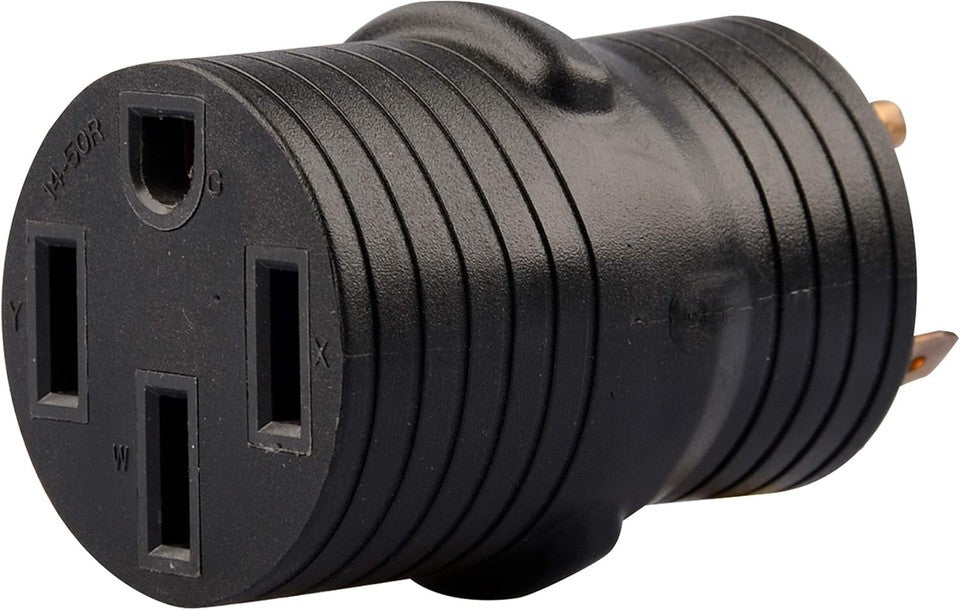 new RVGUARD RV Plug Adapter 30 Amp Male (TT-30P) to 50 Female (14-50R) 30M/50F RVGUARD - KOEEK