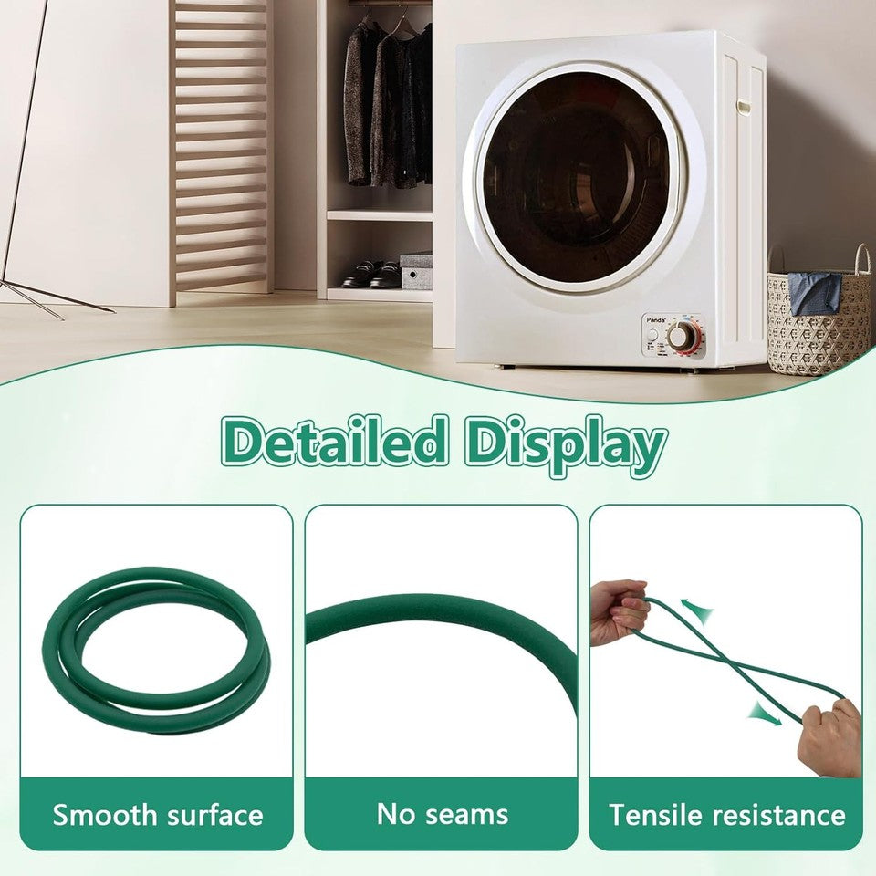 new Dryer Blower Fan Belt Mini Compact Dryer(1.50 Cu.ft)- Replacement for Green 07FC0E-D4 - KOEEK