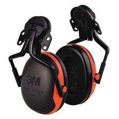 3M X1P5E Hard Hat Mounted Ear Muffs - 21 dB Noise Reduction, Orange