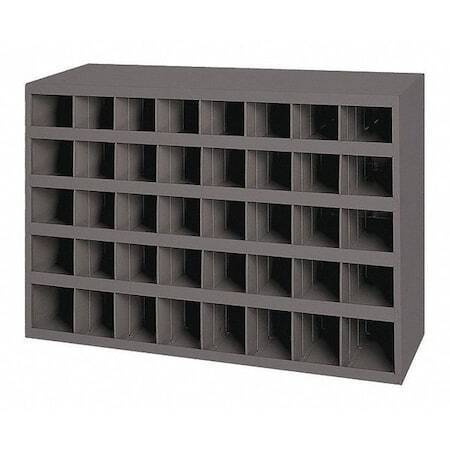 new Durham Mfg 349-95 Pigeonhole Bin Unit, 40 Compartments, 8-1/2 In D X 22-1/4 In