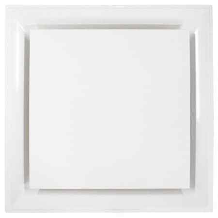 new American Louver Str-Pq-10W 10 In Square Square Plaque Ceiling Diffuser, White koeek - KOEEK