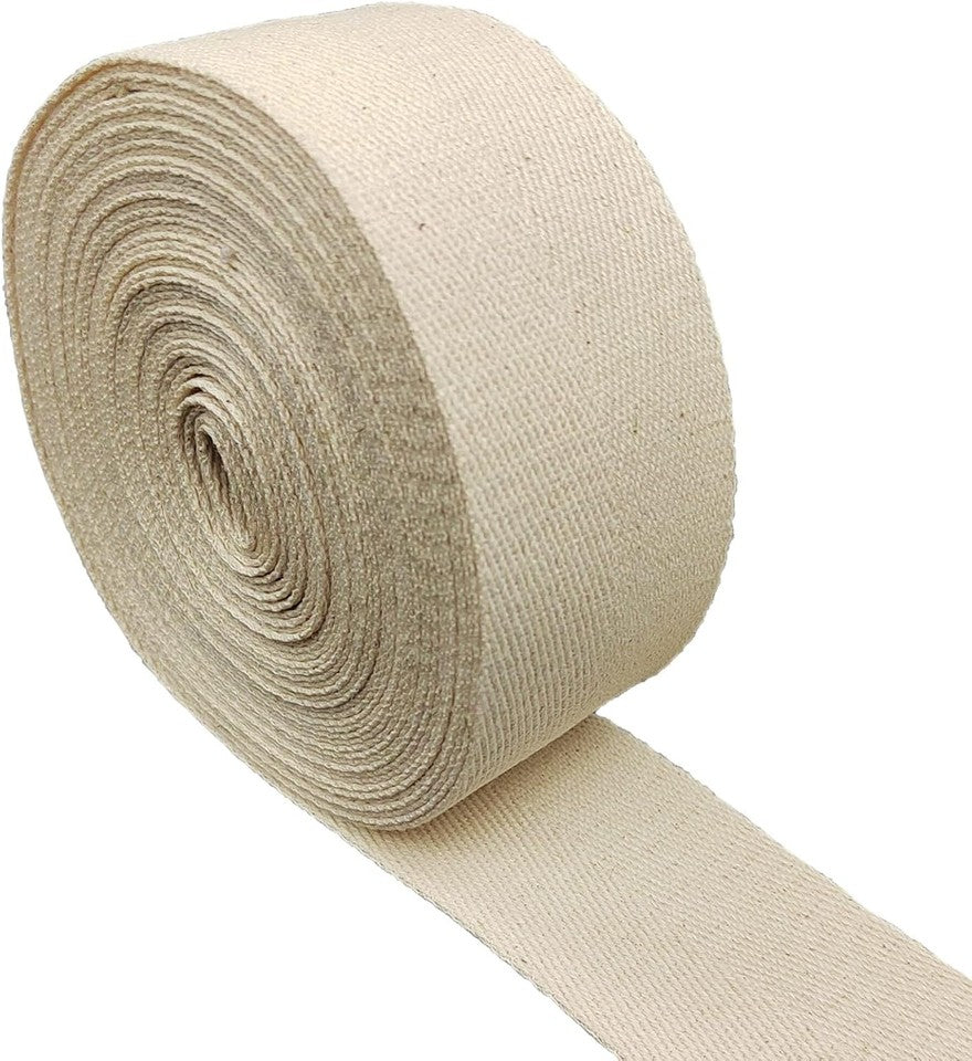 new FUNORNAM 2Inch Wide Herringbone Cotton Rug Seam Ribbon 10Yards, natural 07FC0E-D4 - KOEEK