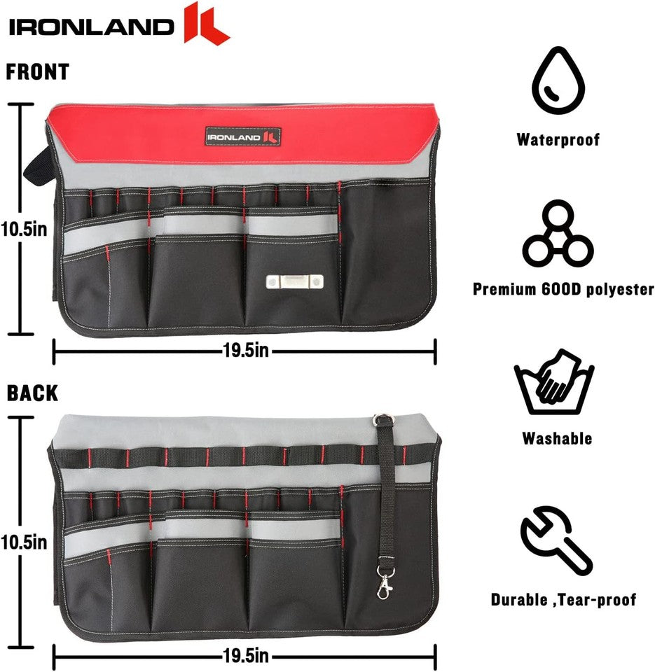 new IRONLAND Bucket Tool Organizer Fit 3.5-5 Gallon Bucket, 51 Medium, Red IRONLAND - KOEEK