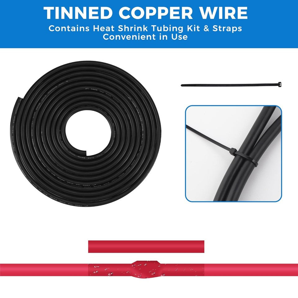 new 22 Gauge Wire 3 Conductor Electrical Wire, UL2464 22 AWG 50FT, 22AWG-3C 07FC0E-D4 - KOEEK