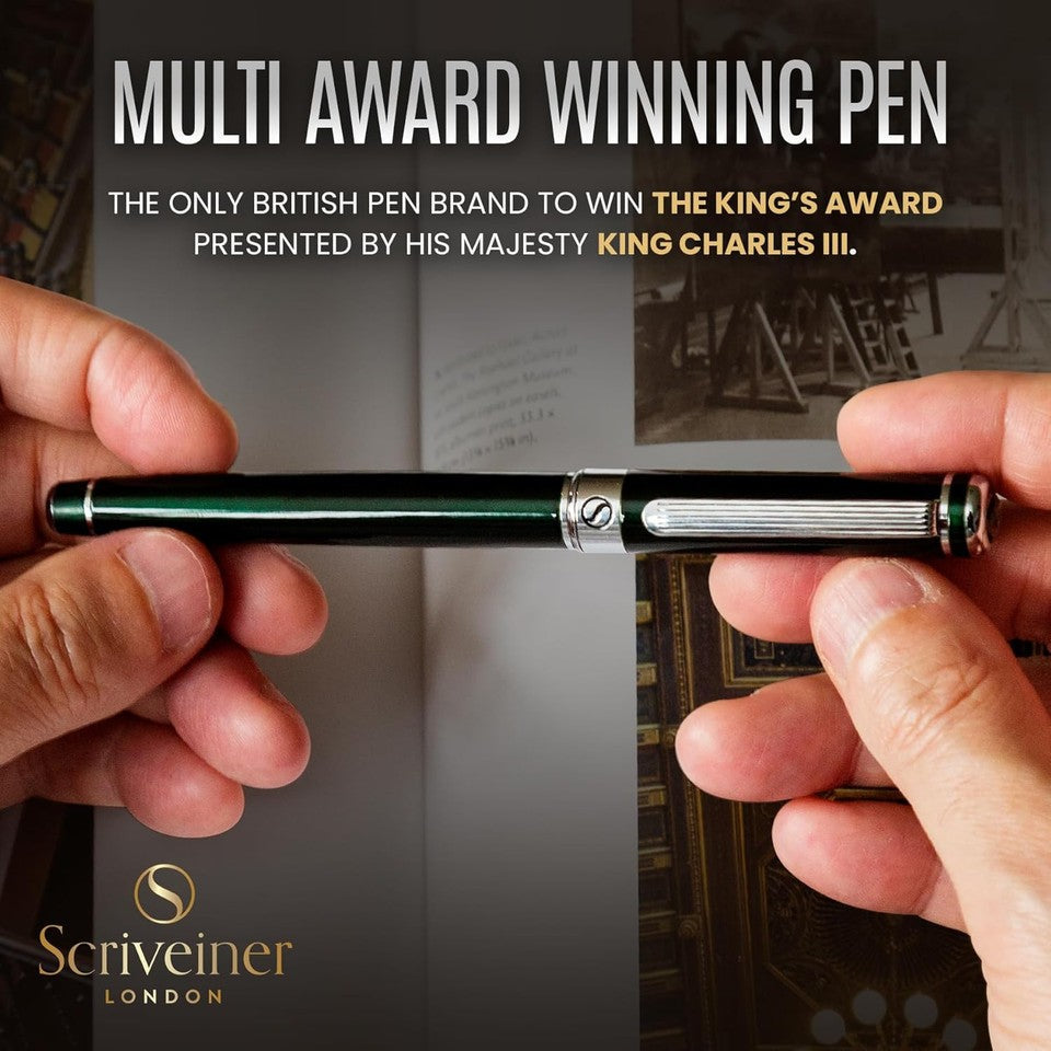 new Scriveiner British 1 Count (Pack of 1), -British Racing Green with Chrome SCRIVEINER - KOEEK