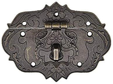 used Antique Decorative Hasp Clasp Latch Lock Mcredy Wooden Large,1 PCS, Bronze MCREDY - KOEEK