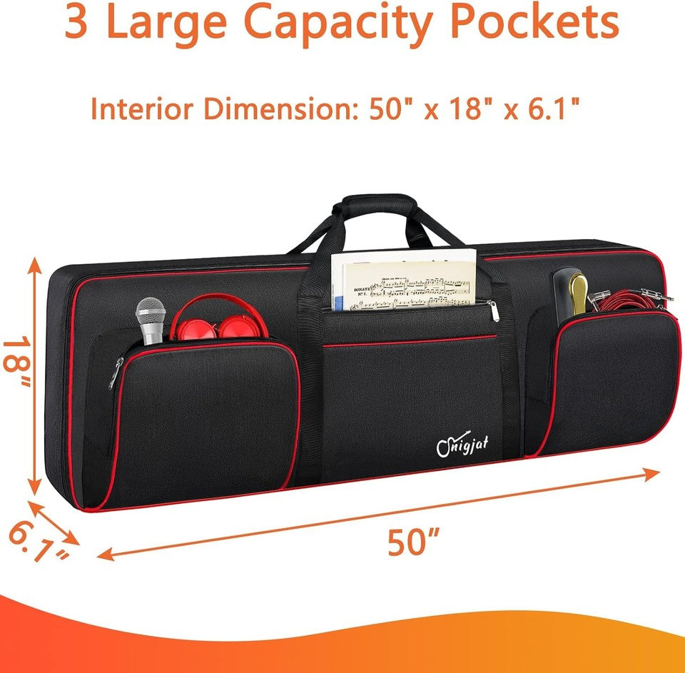 new SNIGJAT 76 Key Keyboard Case Soft 76 key: 48.4"x 18"x6.1&quot; SNIGJAT - KOEEK