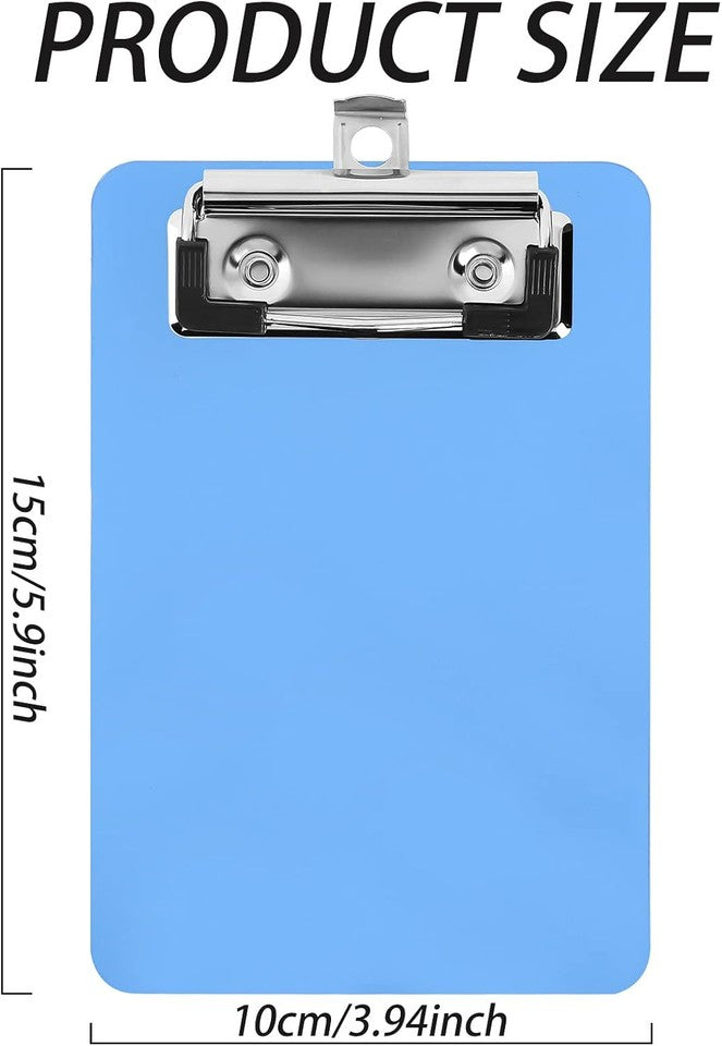 new 2 Pcs Mini Clipboard, Small Clipboards, 4" x 6" Clip Board Notepads Blue 07FC0E-D4 - KOEEK