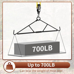 new Deer Hanger, Elk Hoist Pulley Lift System with Gambrel, Hunting Game Hanging... 07FC0E-D4 - KOEEK