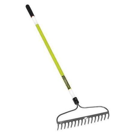 new Structron 49754Gra 16-Tine Bow Rake With 60"L Fiberglass Handle koeek - KOEEK