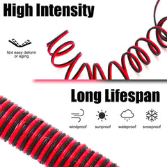 new 12V/24V 16AWG Heavy Duty Cigarette Lighter Extension Cable 13FT, 1PCS 13FT 07FC0E-D4 - KOEEK