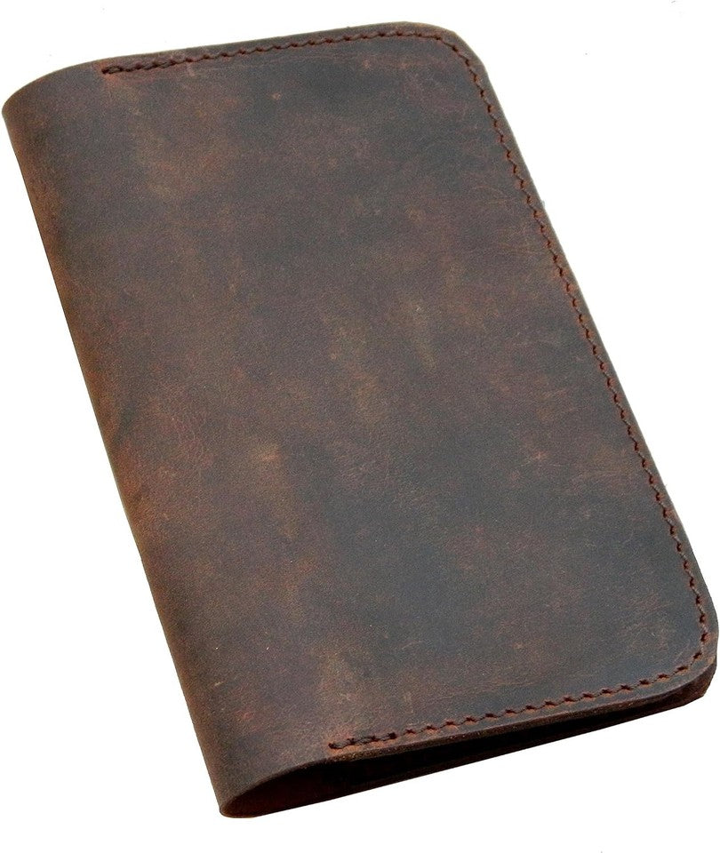 new HERTE Leather Journal Cover for Field Notes, Small Pocket Size Notebook Brown HERTE - KOEEK