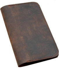 new HERTE Leather Journal Cover for Field Notes, Small Pocket Size Notebook Brown HERTE - KOEEK