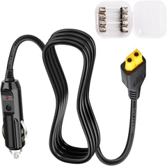 new Car Charger XT60 Extended Power Cord 12V/24V Compatible with Anker Black 07FC0E-D4 - KOEEK