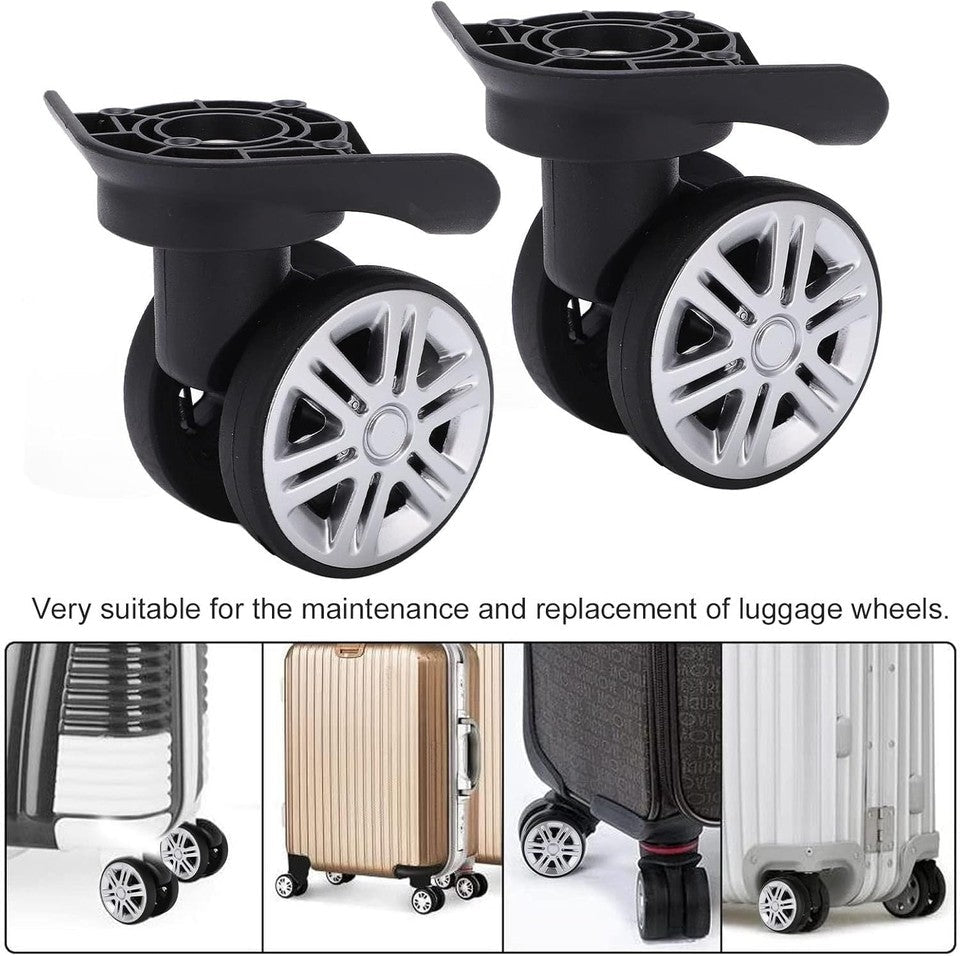 new 1 Pair Luggage Suitcase Wheels, Trunk Wheel Spare Part defult 07FC0E-D4 - KOEEK