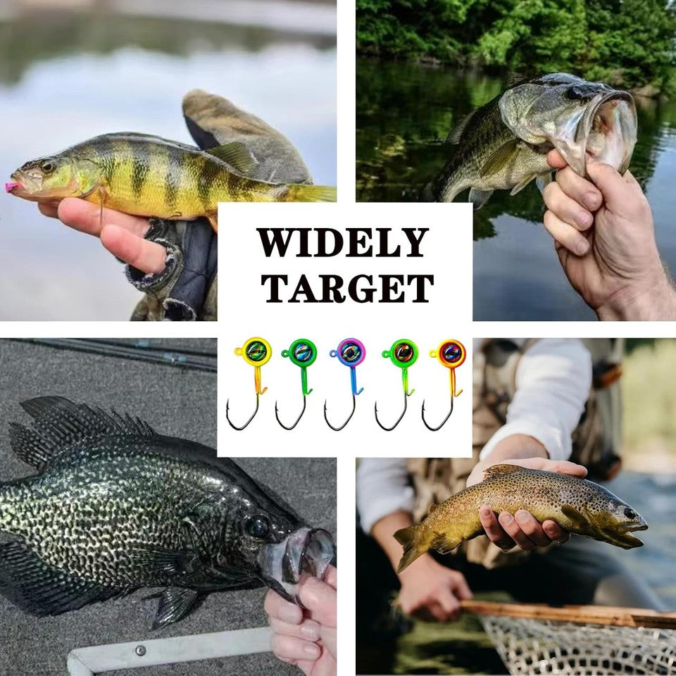 new Crappie Jig Heads, 40packs Fishing Heads Hooks Swimbait 1/32oz-40packs 07FC0E-D4 - KOEEK