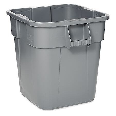 ny Rubbermaid Commercial Fg352600grå 28 Gal Firkantet skraldespand, Grå, 25 In Dia,